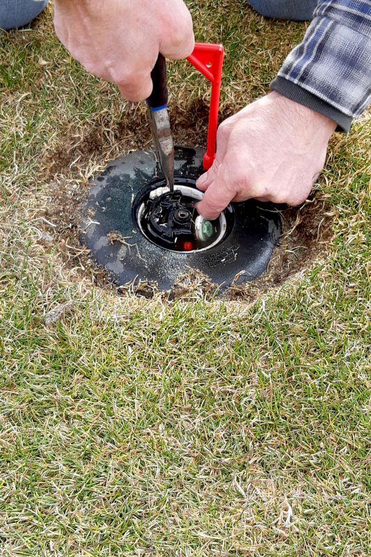Broken Sprinkler Repair detail